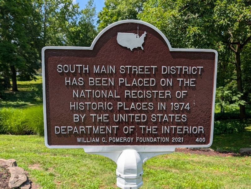 South Main Street District Marker image. Click for full size.