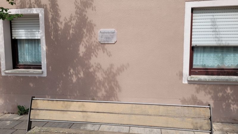 Handwerkerhaus / Craftsmen�s House Marker image. Click for full size.