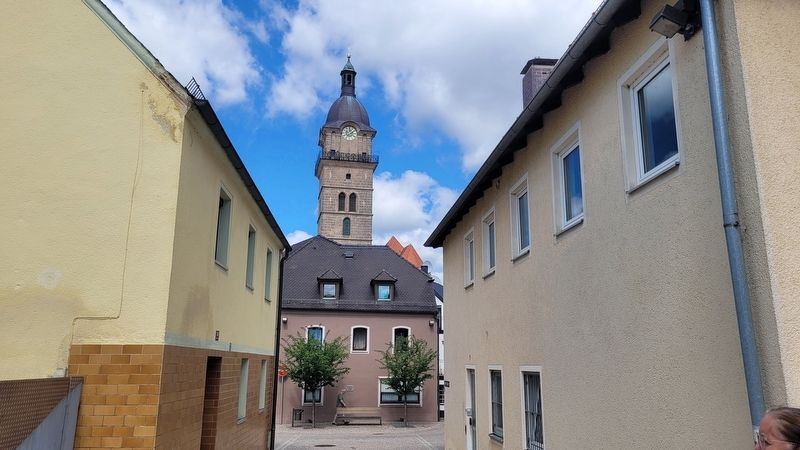 The Craftsmen�s House is located behind the two buildings image. Click for full size.