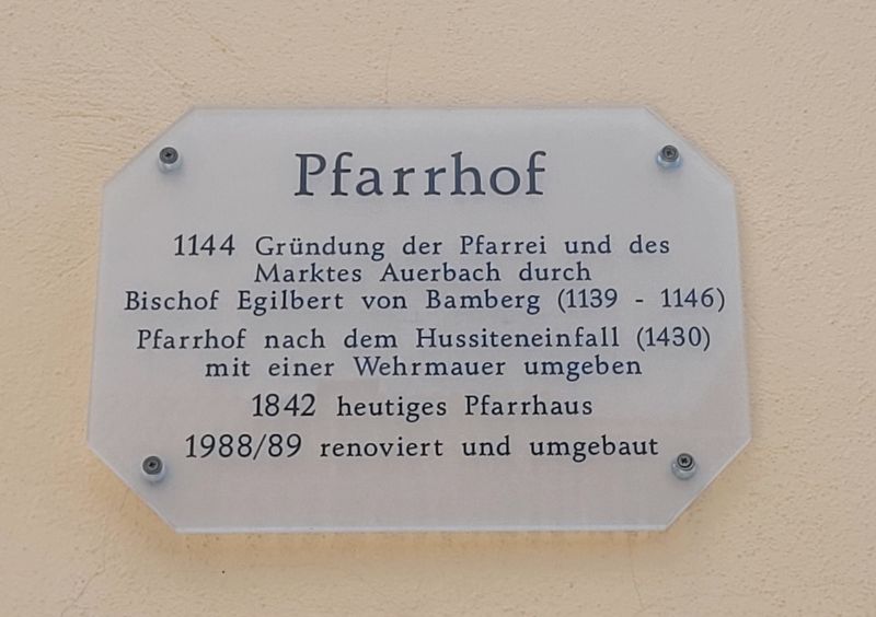 Pfarrhof / Parish House Marker image. Click for full size.