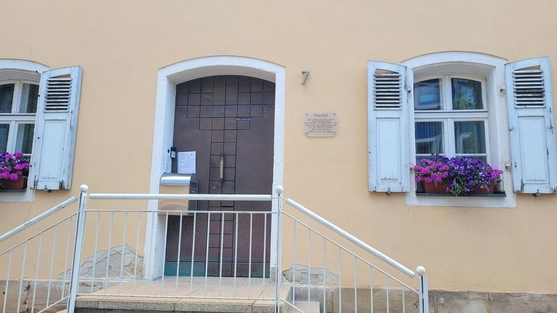 The entrance to the Parish House and Marker image. Click for full size.