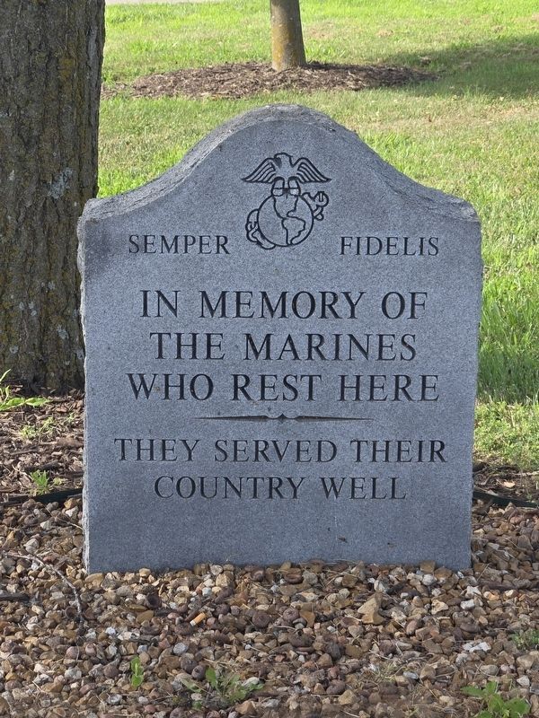 In Honor of the Marines Who Rest Here Marker image. Click for full size.