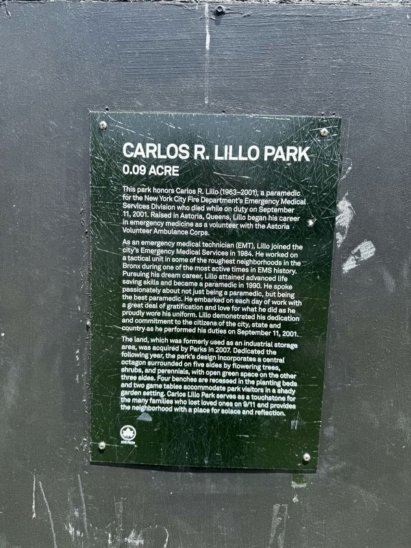 Carlos R. Lillo Park Marker image. Click for full size.