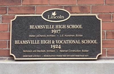 Beamsville High School 1917 - Marker image. Click for full size.