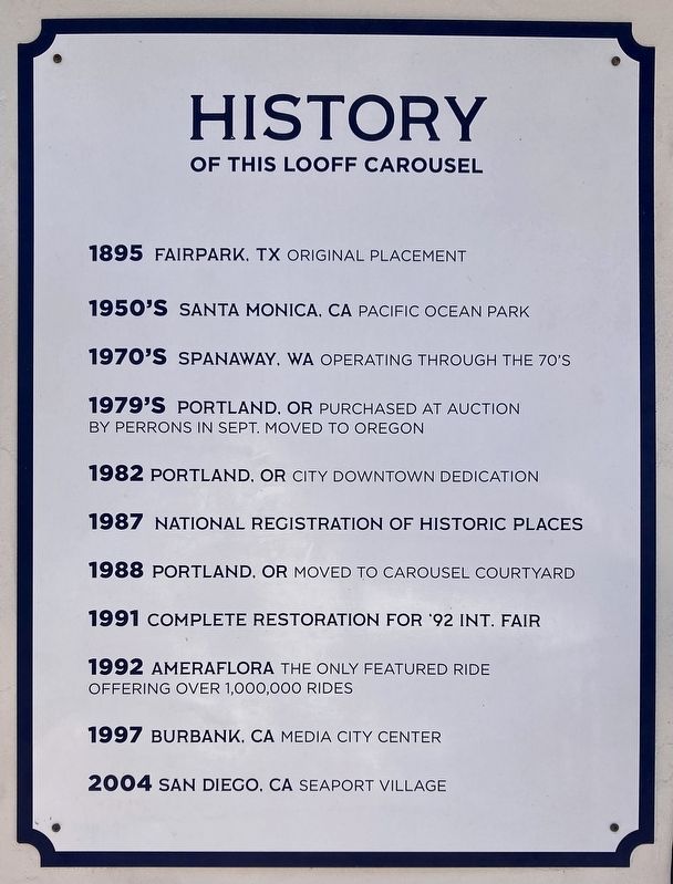 History of this Looff Carousel image. Click for full size.