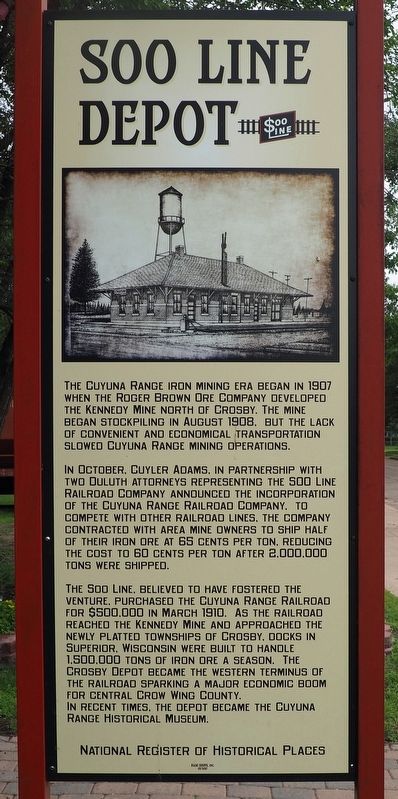 Soo Line Depot Marker image. Click for full size.