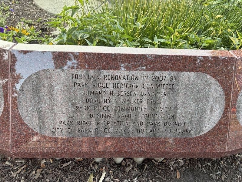 Camp Fire Girls fountain restoration marker image. Click for full size.