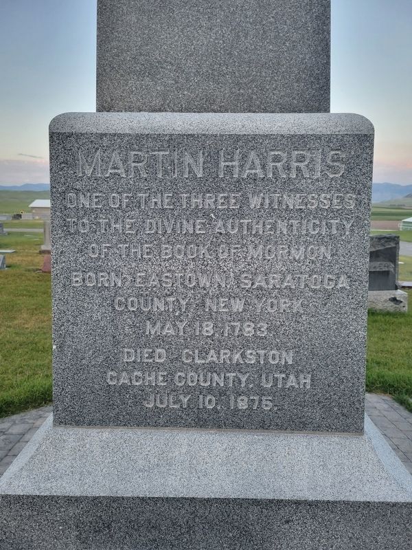 Martin Harris Marker image. Click for full size.