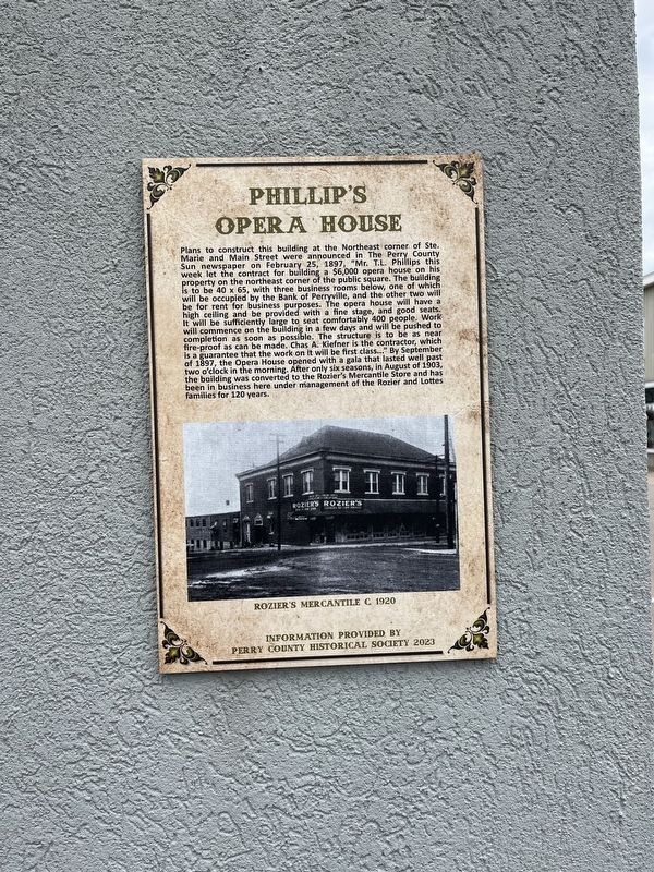 Phillip's Opera House Marker image. Click for full size.