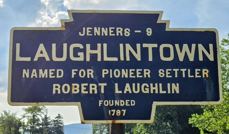 Laughlintown Marker. Click for full size. Laughlintown Marker image. Click for full size.