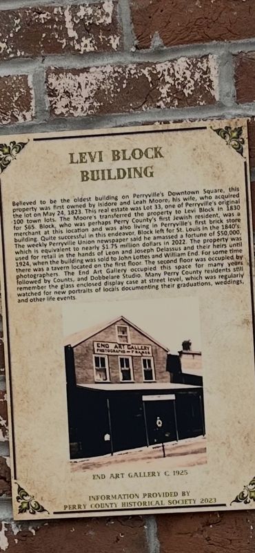Levi Block Building Marker image. Click for full size.