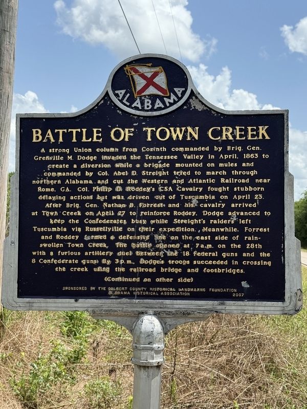 Battle of Town Creek Marker image. Click for full size.