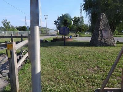 Celebrating 200 Years of the Welland Canal - Marker in context. Click for full size. Celebrating 200 Years of the Welland Canal - Marker in context image. Click for full size.