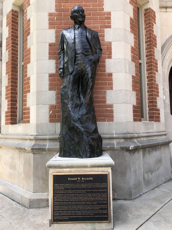 Donald W. Reynolds Marker. Click for full size. Donald W. Reynolds Marker image. Click for full size.