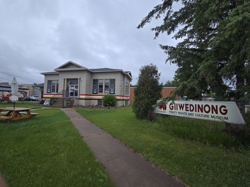 Giiwedinong Treaty Rights and Culture Museum, formerly the Carnegie Public Library. Click for full size. Giiwedinong Treaty Rights and Culture Museum, formerly the Carnegie Public Library image. Click for full size.