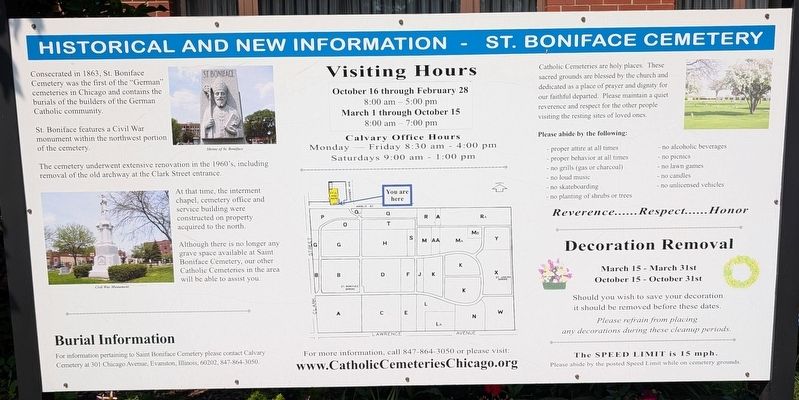 St. Boniface Cemetery Marker image. Click for full size.
