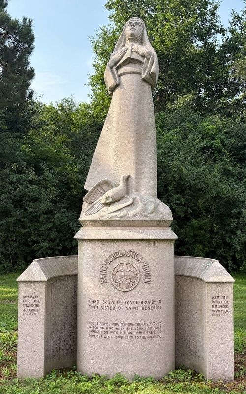 Saint Scholastica, Virgin Marker. Click for full size. Saint Scholastica, Virgin Marker image. Click for full size.