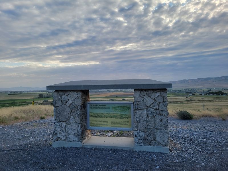 The Bear River Crossing Marker image. Click for full size.