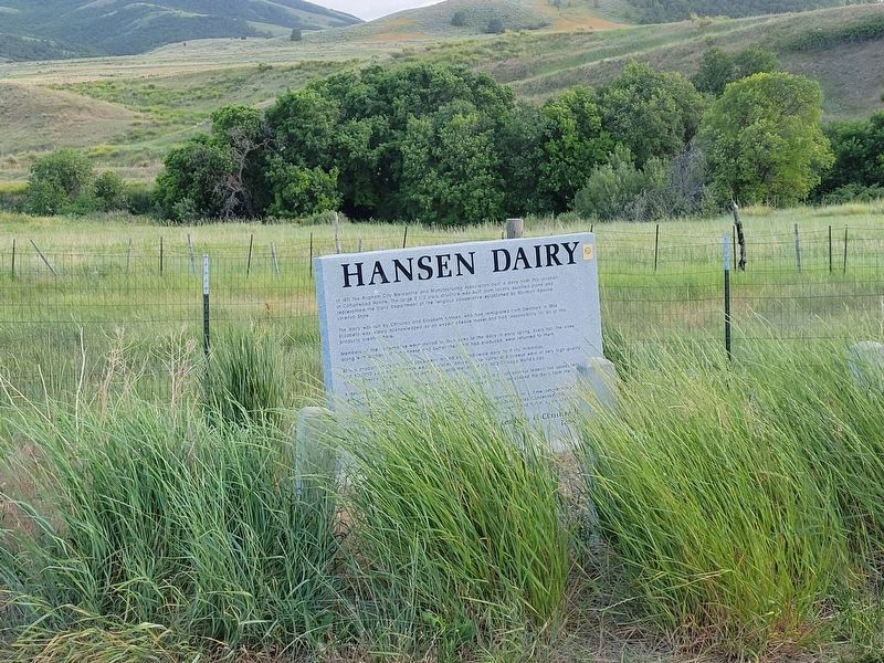 Hansen Dairy Marker. Click for full size. Hansen Dairy Marker image. Click for full size.