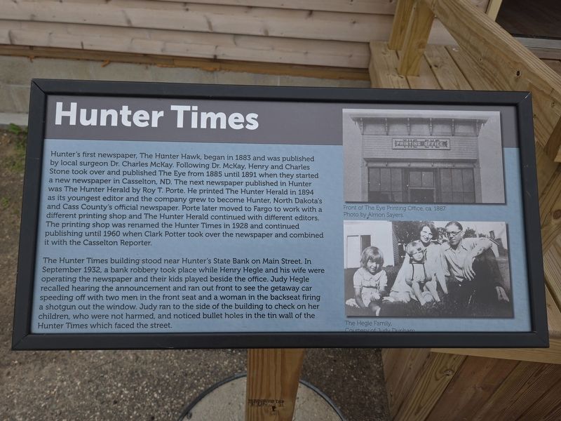 Hunter Times Marker image. Click for full size.