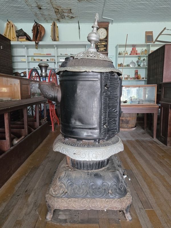 Antique stove inside Furnberg Store. Click for full size. Antique stove inside Furnberg Store image. Click for full size.