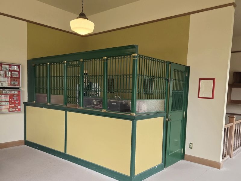 Replica Land Office Bank interior image. Click for full size.