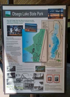 Otsego Lake State Park Marker image. Click for full size.