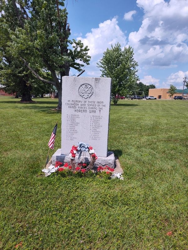 Colebrook Korean War Memorial. Click for full size. Colebrook Korean War Memorial image. Click for full size.