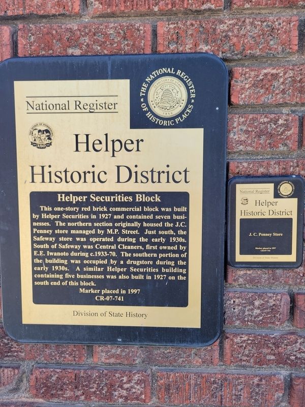 Helper Securities Block Marker image. Click for full size.
