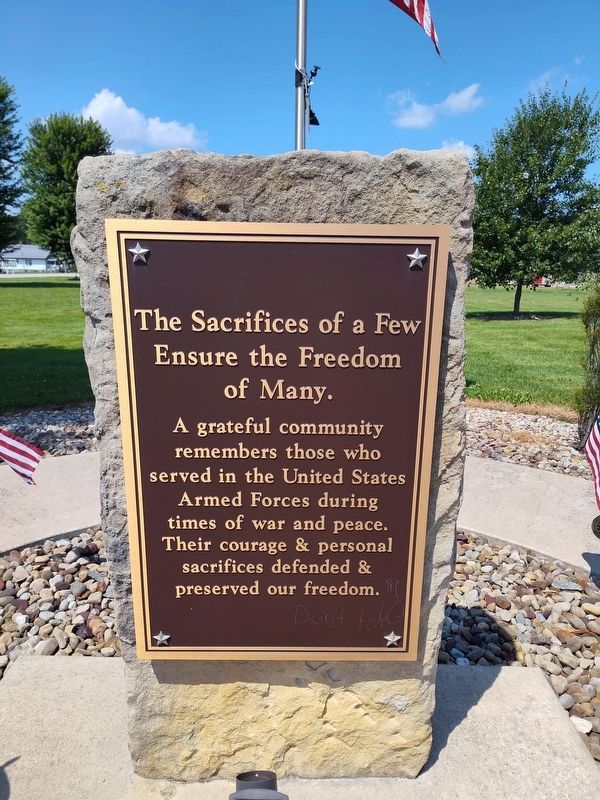 The Sacrifices of a Few Ensure the Freedom of Many Marker image. Click for full size.