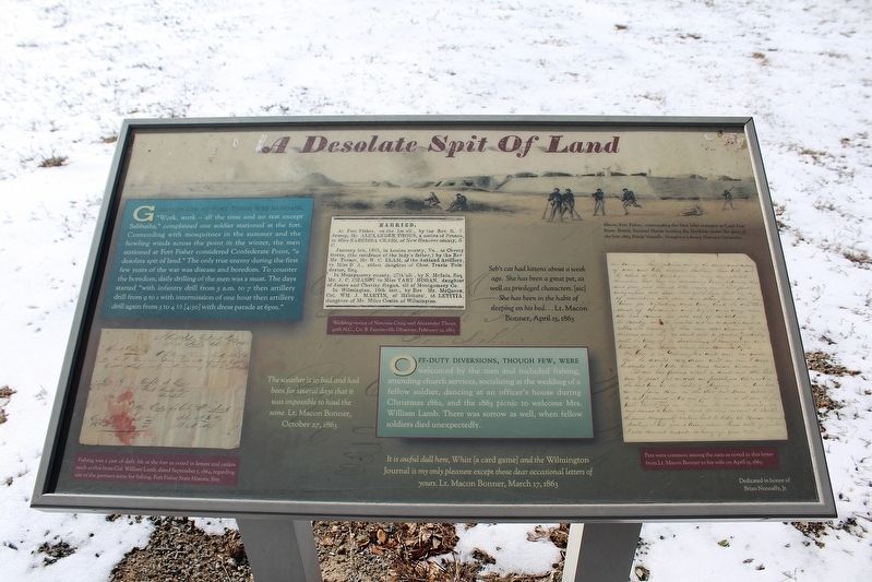 A Desolate Spit Of Land Marker image. Click for full size.