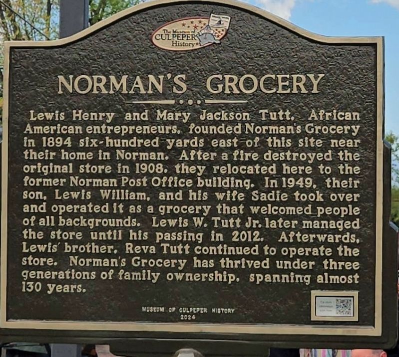 Norman's Grocery Marker image. Click for full size.