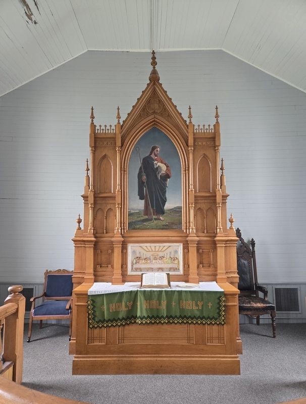 South Pleasant Church altar image. Click for full size.