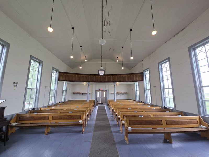 South Pleasant Church nave and balcony image. Click for full size.