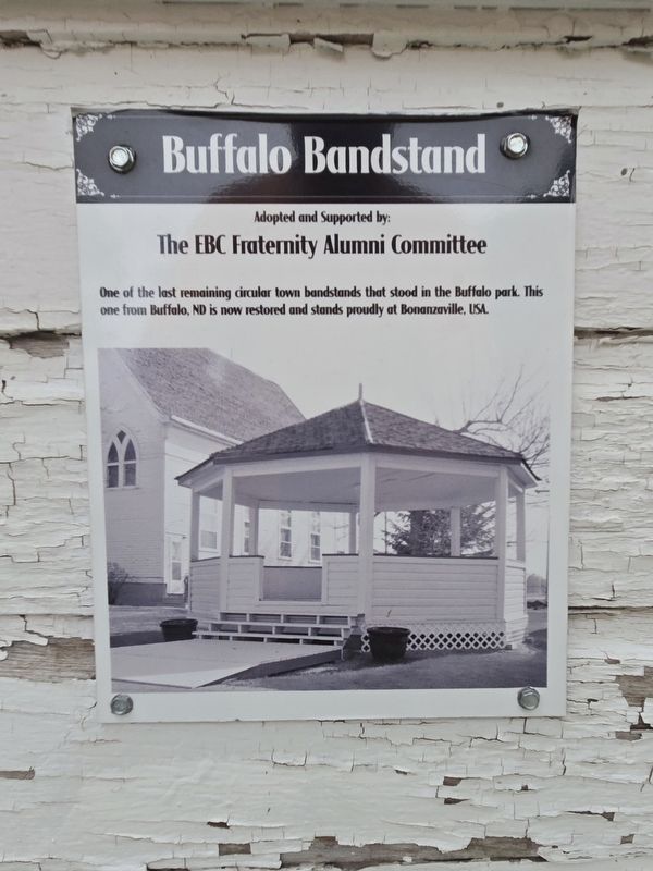 Buffalo Bandstand Marker. Click for full size. Buffalo Bandstand Marker image. Click for full size.