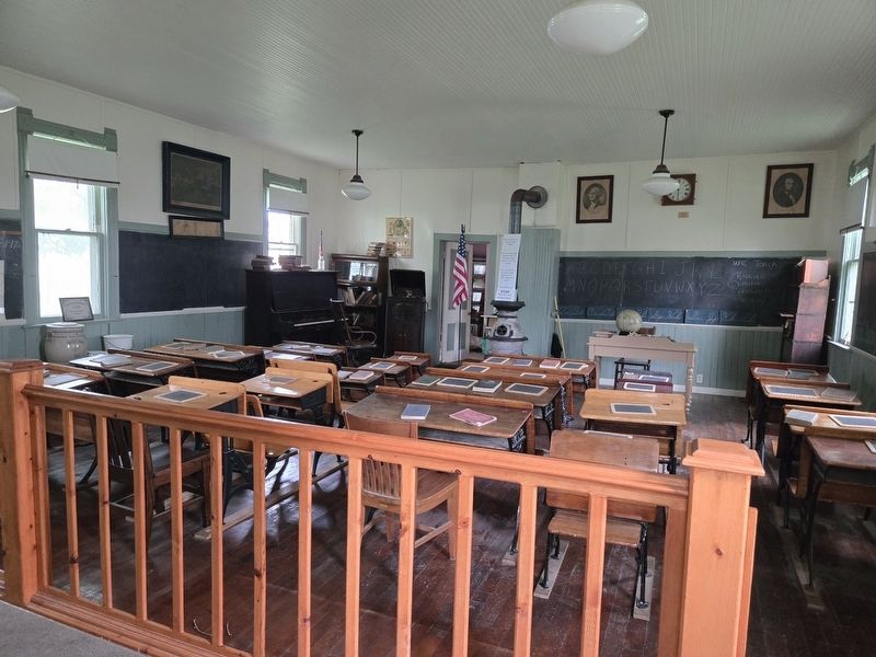 Dobrinz School classroom. Click for full size. Dobrinz School classroom image. Click for full size.