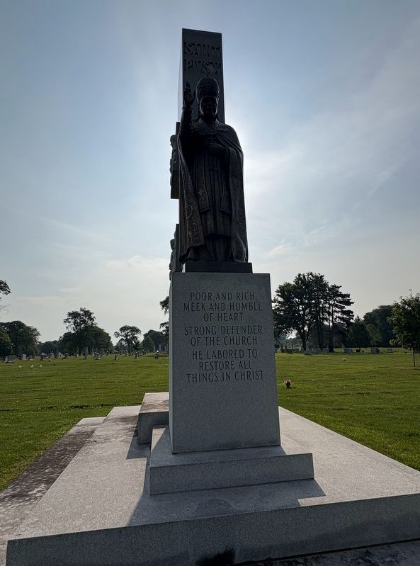 Saint Pius X Marker. Click for full size. Saint Pius X Marker image. Click for full size.