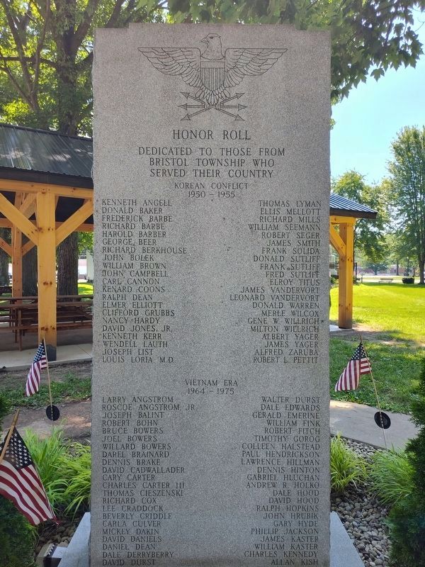 Bristol Township Honor Roll Marker. Click for full size. Bristol Township Honor Roll Marker image. Click for full size.