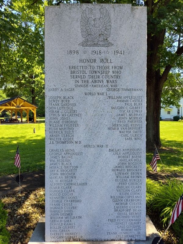 Honor Roll Marker. Click for full size. Honor Roll Marker image. Click for full size.