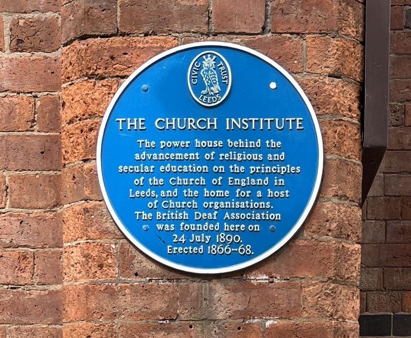 The Church Institute Marker. Click for full size. The Church Institute Marker image. Click for full size.