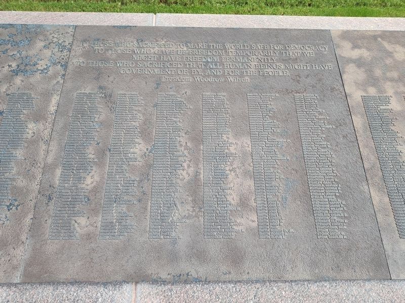 World War I Honor Roll Marker image. Click for full size.