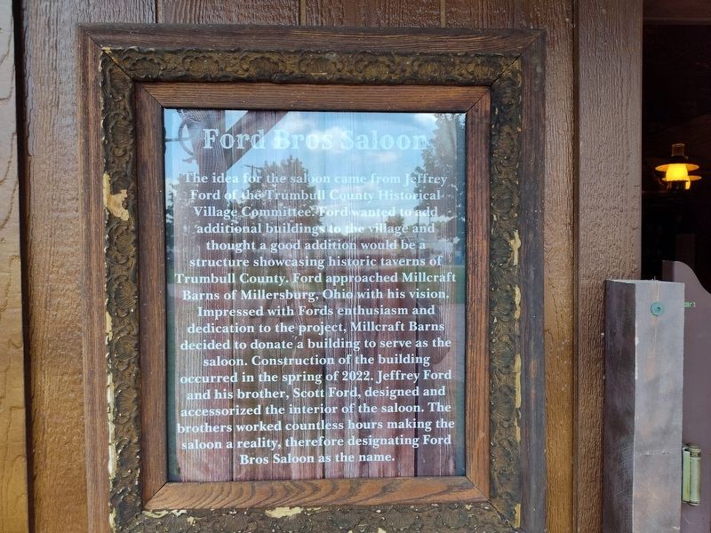 Ford Bros Saloon Marker image. Click for full size.
