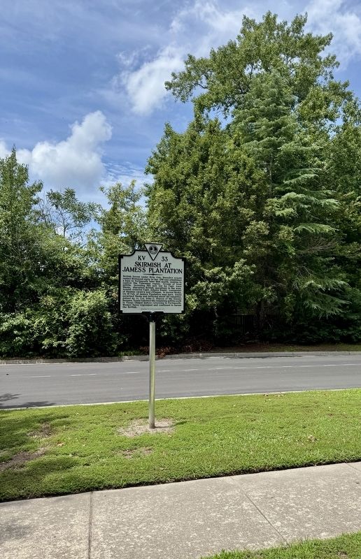 Skirmish at James�s Plantation Marker image. Click for full size.