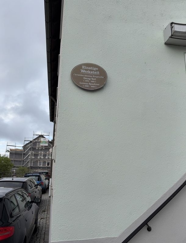 Einstige Werkstatt / Former Workshop Marker image. Click for full size.