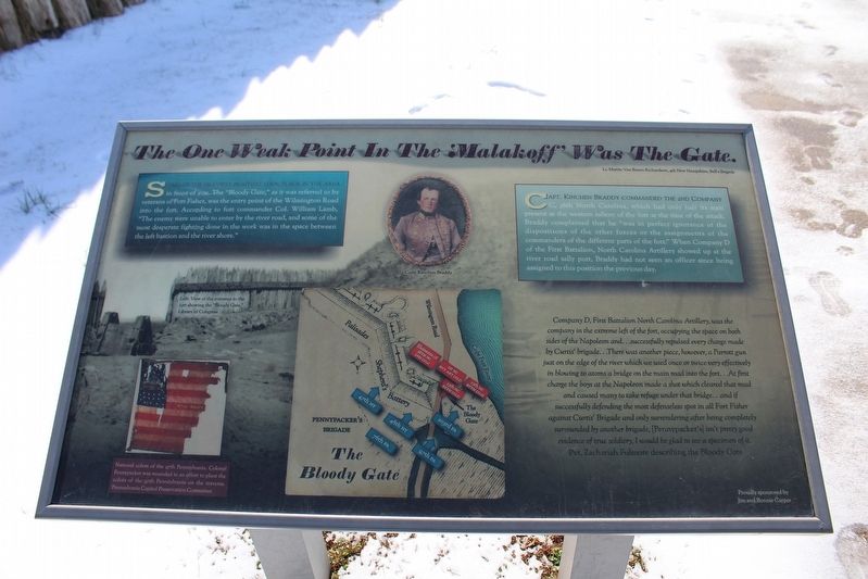 The One Weak Point In The 'Malakoff' Was The Gate Marker. Click for full size. The One Weak Point In The 'Malakoff' Was The Gate Marker image. Click for full size.