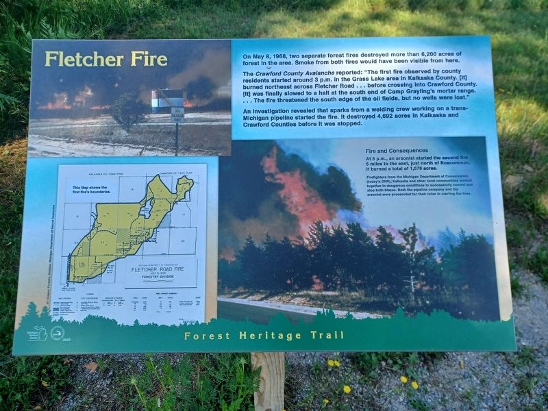 Fletcher Fire Marker. Click for full size. Fletcher Fire Marker image. Click for full size.