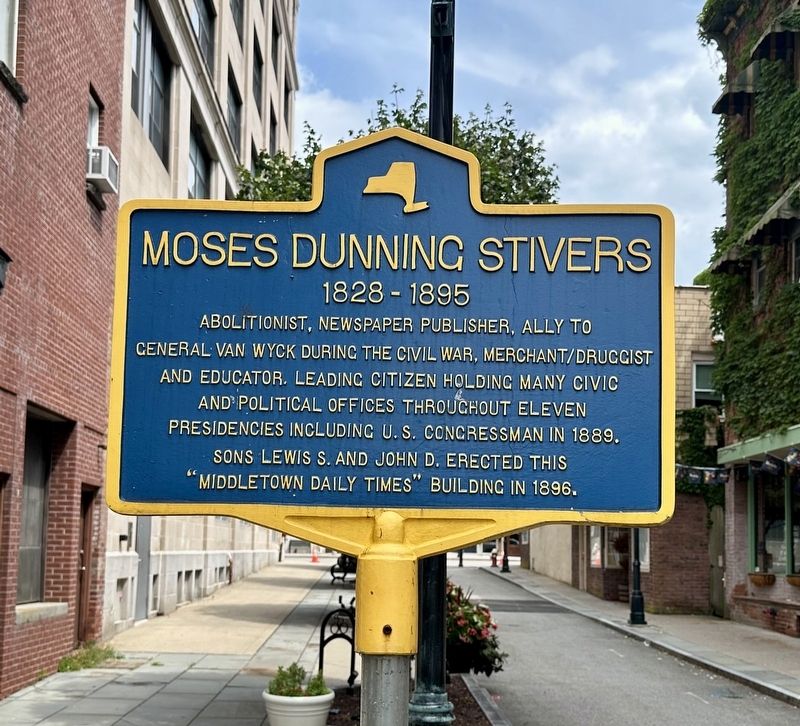 Moses Dunning Stivers (1828-1895) Marker image. Click for full size.