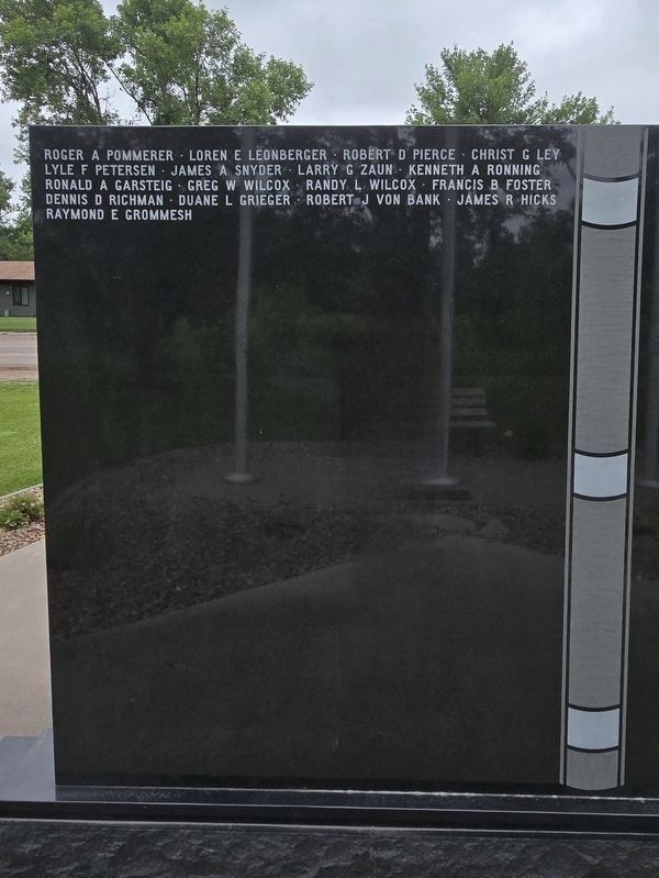 Buffalo Area Veterans Monument Reverse image. Click for full size.