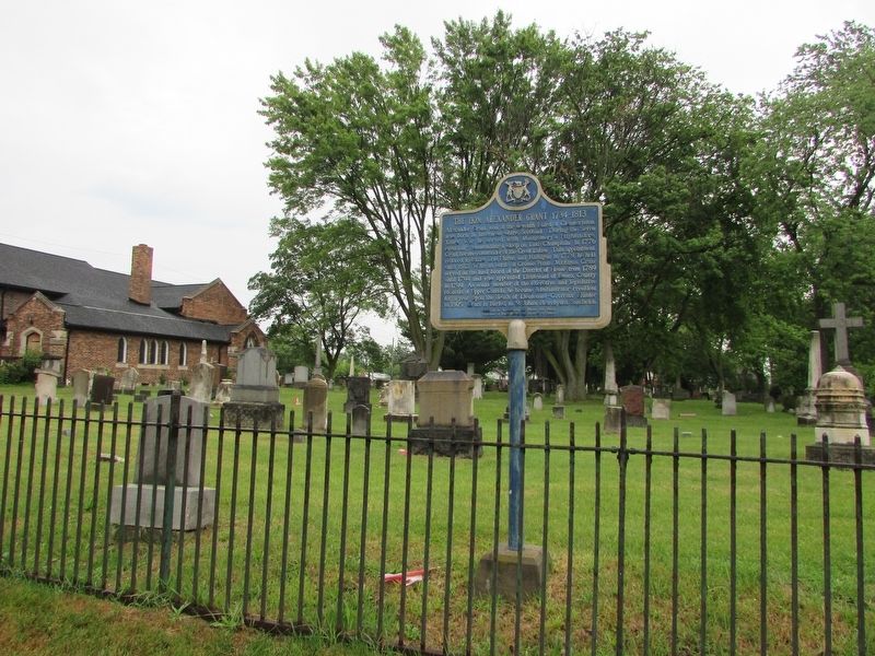 Marker in the St. John�s churchyard image. Click for full size.