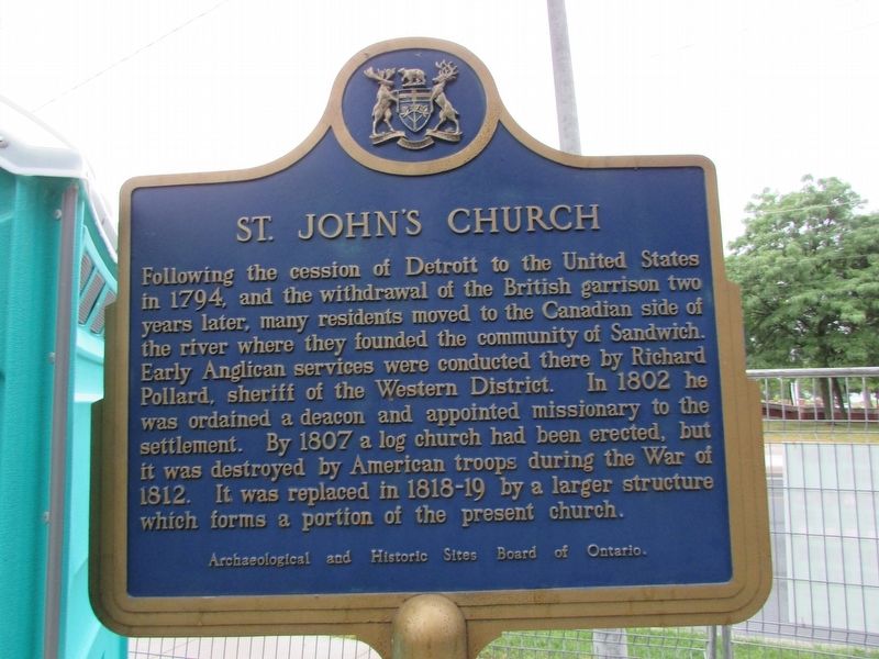 St. John�s Church Marker image. Click for full size.